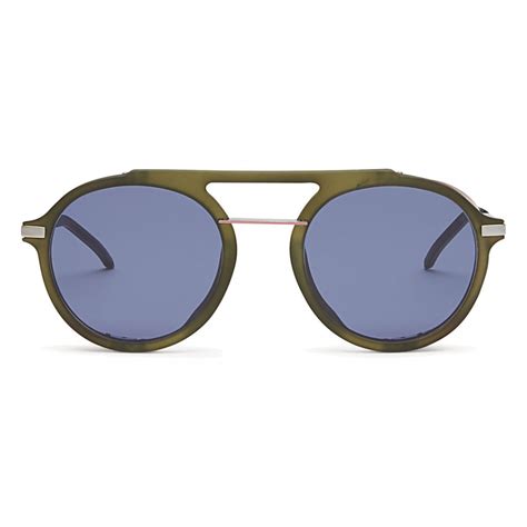 fendi green round sunglasses|Fendi sunglasses frames.